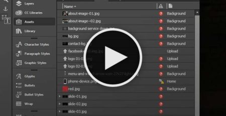 Adobe Muse Tutorial - Muse Basics - Relinking assets in Muse