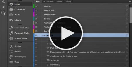 Adobe Muse Tutorial - Working with layers in Muse