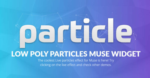 Low Poly Particles Muse Widget - Featured image