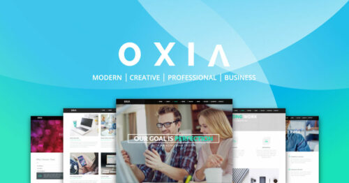 Oxia Adobe Muse Theme - Share Image