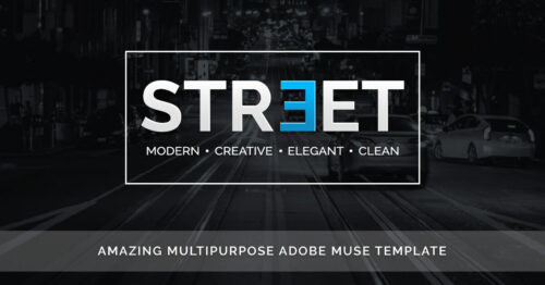 Street Adobe Muse Theme - Share image