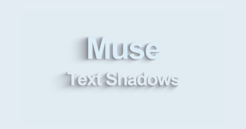 Animated Text Shadows Adobe Muse Widget by MuseShop.net - Product Image