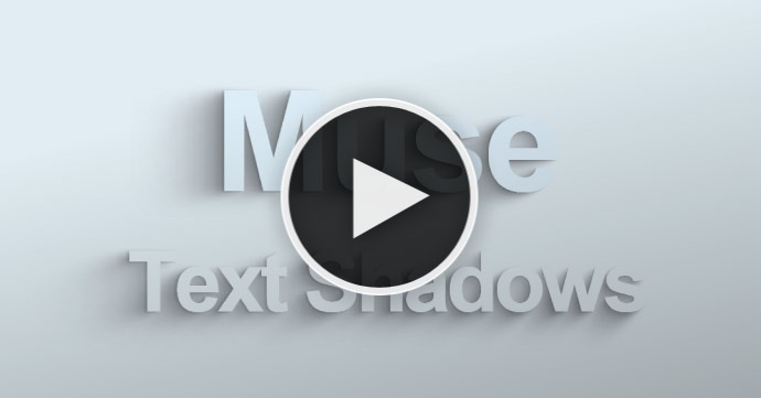 Video Tutorial - Animated Text Shadows for Adobe Muse by MuseShop.net