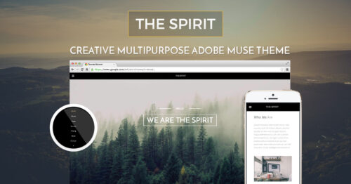 The Spirit - Creative Multipurpose Adobe Muse Template by MuseShop.net - Item Image