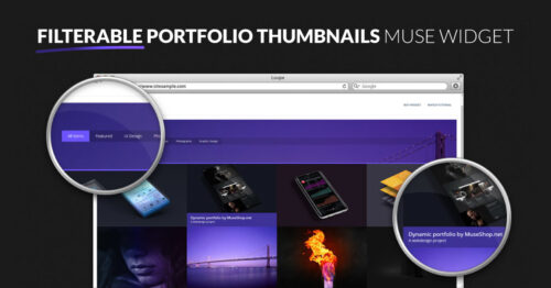Filterable Portfolio Adobe Muse Widget by MuseShop.net - Featured Image