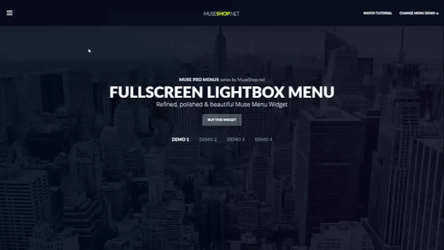 Pro Muse Menu Fullscreen Lightbox Menu Muse Widget Museshop Net Pro Muse Menu Fullscreen Lightbox Menu Muse Widget Museshop Net