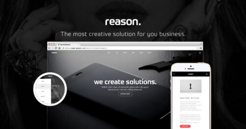 Reason - Creative Modern Adobe Muse Template by MuseShop.net - Share Image