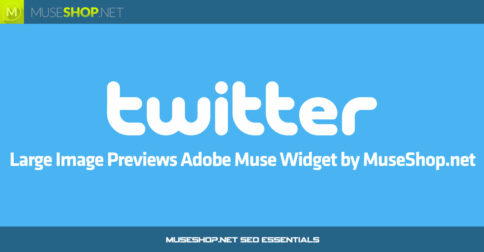 Twitter large Image Previews Adobe Muse Widget by MuseShop.net - Product Image