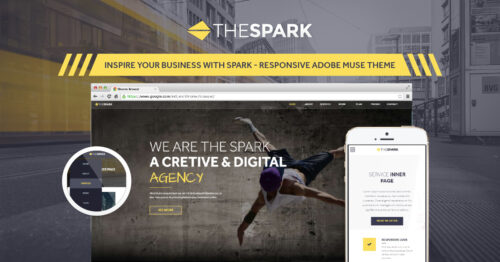 The Spark Adobe Muse Template by MuseShop.net - Facebook Image