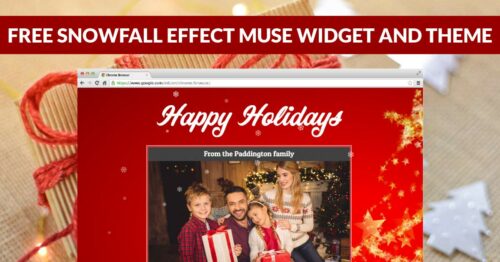 Snowfall Effect Muse Widget and Winter Holidays Muse Theme by MuseShop.net - Facebook Share Image