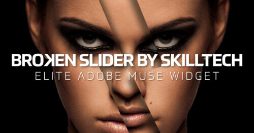 Broken Slider Adobe Muse Hero Slider Widget by MuseShop.net - Product Image