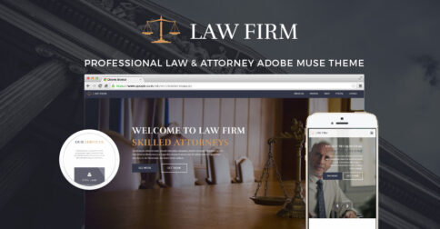 Law Firm Adobe Muse theme by MuseShop.net - Featured Image